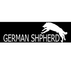 German Shepherd Dog Logo Bumper Sticker