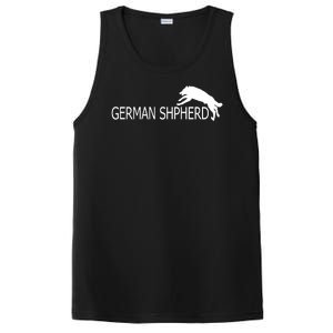 German Shepherd Dog Logo PosiCharge Competitor Tank