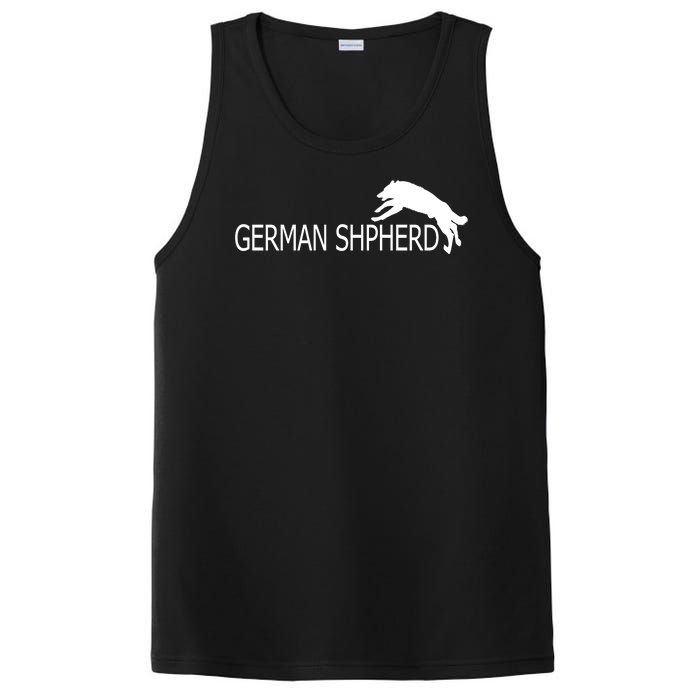 German Shepherd Dog Logo PosiCharge Competitor Tank