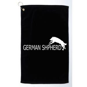 German Shepherd Dog Logo Platinum Collection Golf Towel