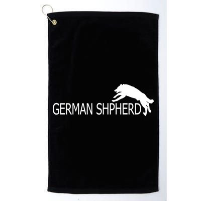 German Shepherd Dog Logo Golf Towel