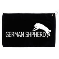 German Shepherd Dog Logo Grommeted Golf Towel