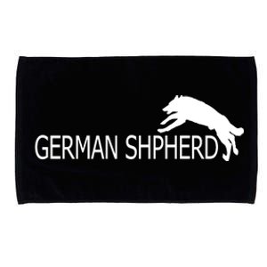 German Shepherd Dog Logo Microfiber Hand Towel