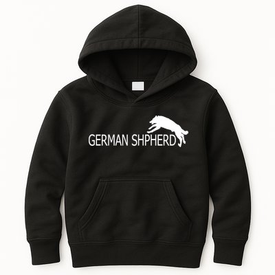 German Shepherd Dog Logo Kids Hoodie