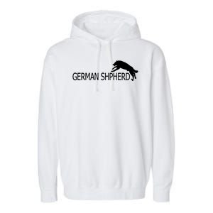 German Shepherd Dog Logo Garment-Dyed Fleece Hoodie