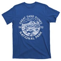 Great Sand Dunes National Park Cool White Line Art Outdoor Great Gift T-Shirt