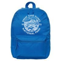Great Sand Dunes National Park Cool White Line Art Outdoor Great Gift 16 in Basic Backpack