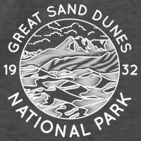 Great Sand Dunes National Park Cool White Line Art Outdoor Great Gift Vector Backpack