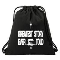 Greatest Story Ever Told Drawstring Bag