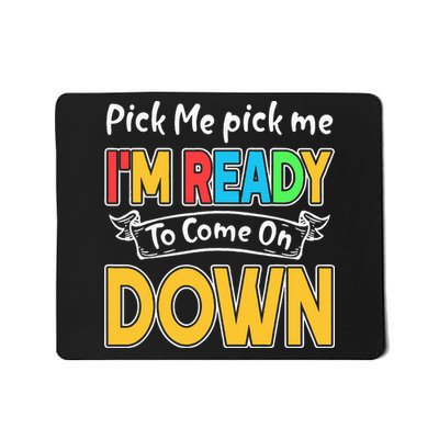 Game Show Enthusiast Ready for the Spotlight Mousepad