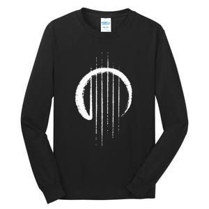 Guitar Strings Enso Japan Zen Circle Calligraphy Guitarist Tall Long Sleeve T-Shirt