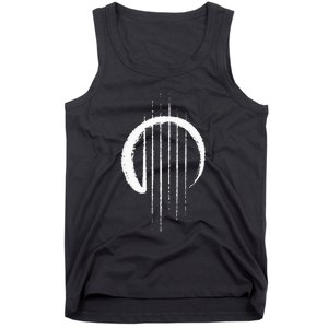 Guitar Strings Enso Japan Zen Circle Calligraphy Guitarist Tank Top