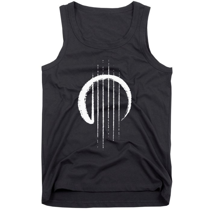 Guitar Strings Enso Japan Zen Circle Calligraphy Guitarist Tank Top