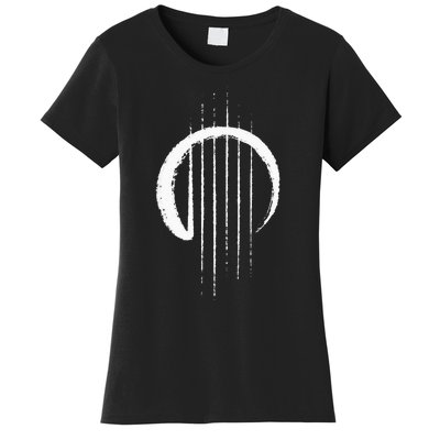 Guitar Strings Enso Japan Zen Circle Calligraphy Guitarist Women's T-Shirt