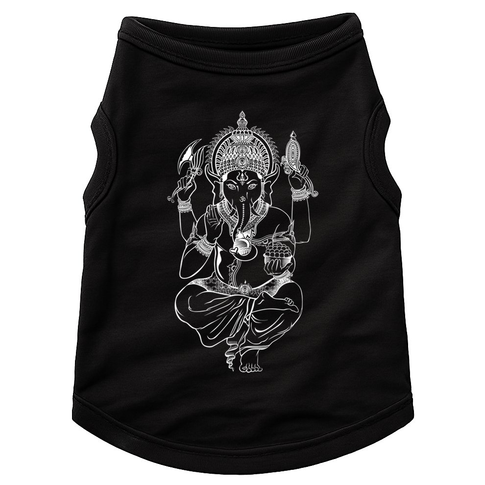Ganesh Symbol Elephant God Yoga Meditation Gift Doggie Tank