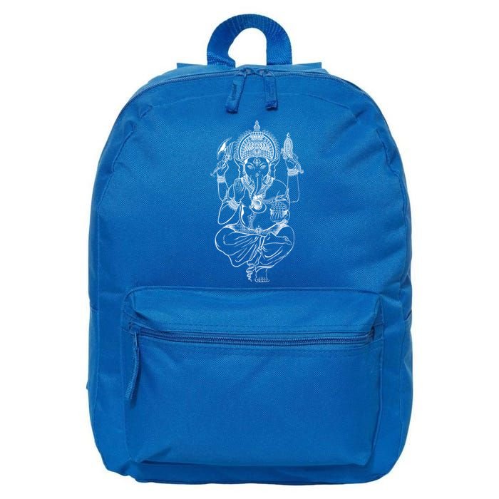 Ganesh Symbol Elephant God Yoga Meditation Gift 16 in Basic Backpack