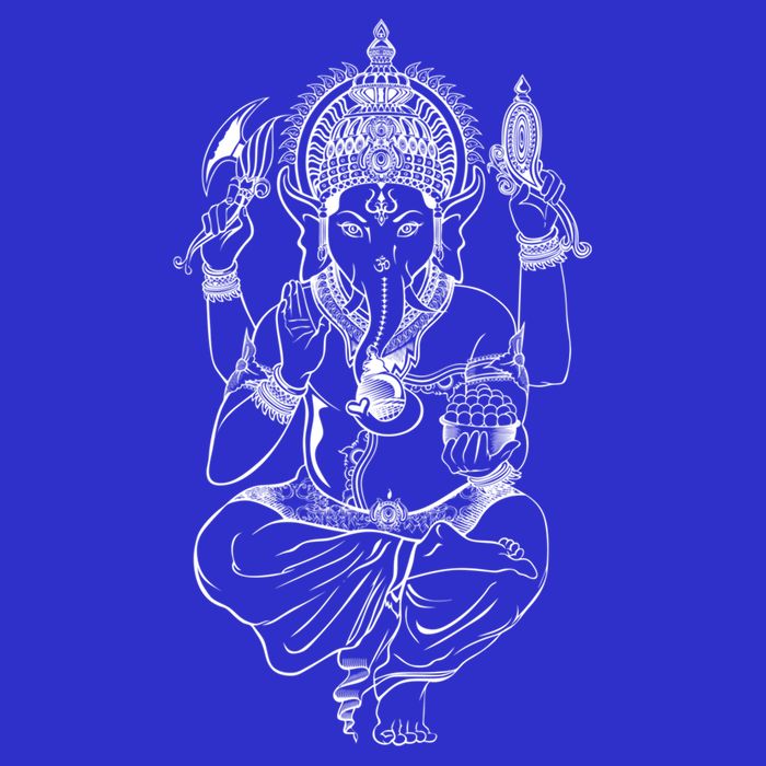 Ganesh Symbol Elephant God Yoga Meditation Gift 16 in Basic Backpack