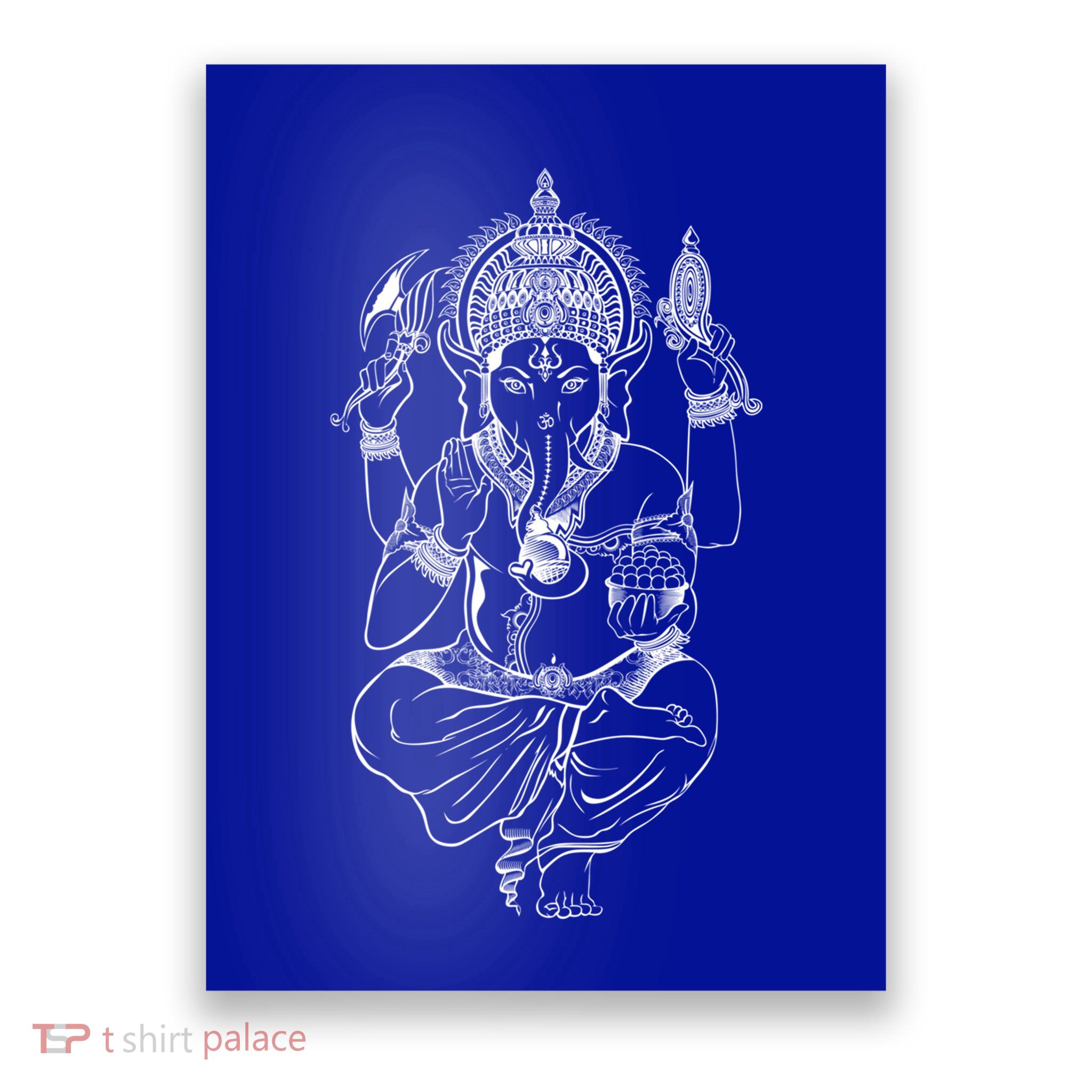 Ganesh Symbol Elephant God Yoga Meditation Gift Poster