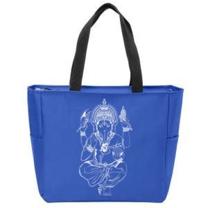 Ganesh Symbol Elephant God Yoga Meditation Gift Zip Tote Bag