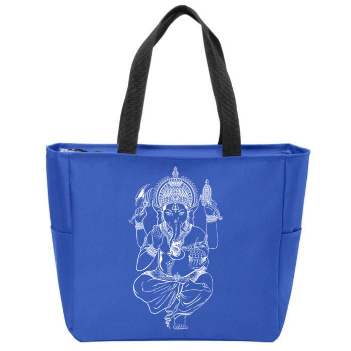 Ganesh Symbol Elephant God Yoga Meditation Gift Zip Tote Bag