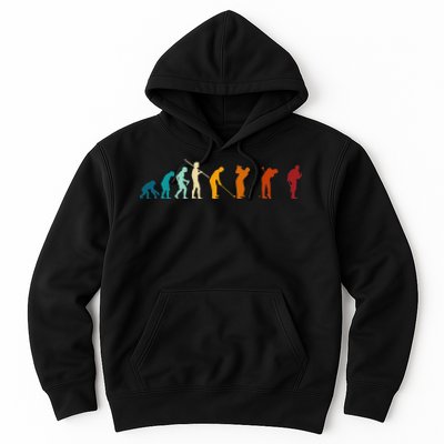 Golf Sports Evolution Of Man Vintage Golfing Hoodie