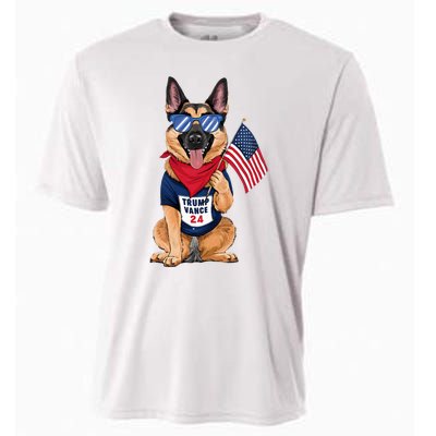 German Shepherd Even My Dog Wants Trump Vance 2024 Cooling Performance Crew T-Shirt