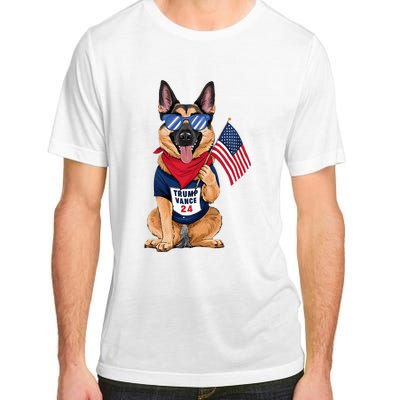 German Shepherd Even My Dog Wants Trump Vance 2024 Adult ChromaSoft Performance T-Shirt