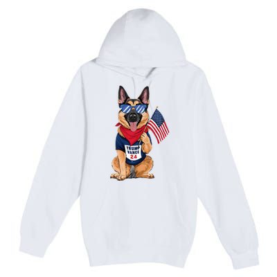 German Shepherd Even My Dog Wants Trump Vance 2024 Premium Pullover Hoodie