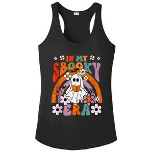 Groovy Sbooky Era Cute Ghost Boo Funny Reading Halloween Ladies PosiCharge Competitor Racerback Tank