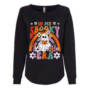 Groovy Sbooky Era Cute Ghost Boo Funny Reading Halloween Womens California Wash Sweatshirt