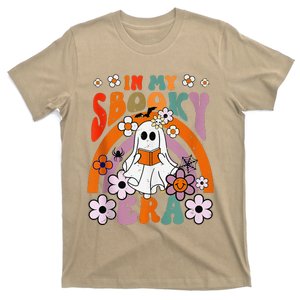 Groovy Sbooky Era Cute Ghost Boo Funny Reading Halloween T-Shirt