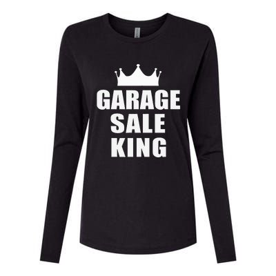 Garage Sale Funny Garage Sale King Yard Sale Womens Cotton Relaxed Long Sleeve T-Shirt