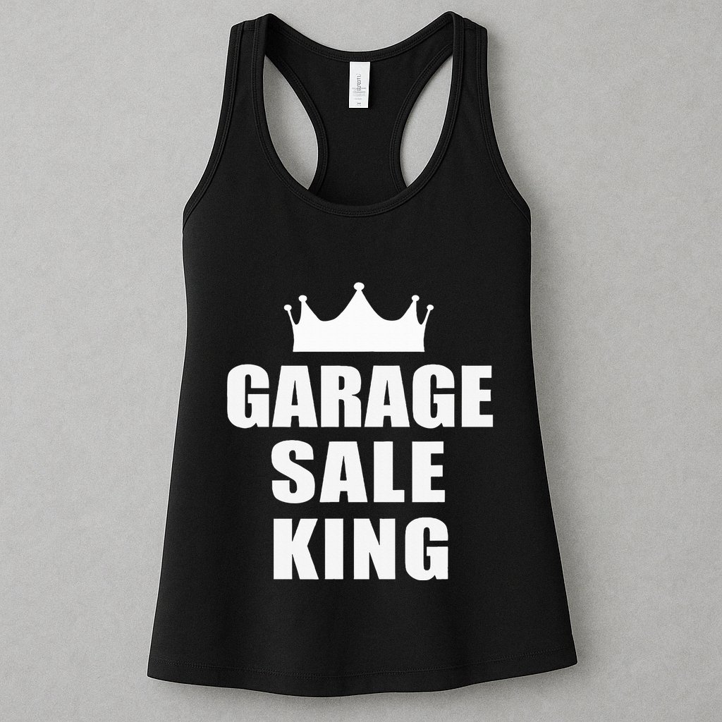 Garage Sale Funny Garage Sale King Yard Sale Womens Tank Top
