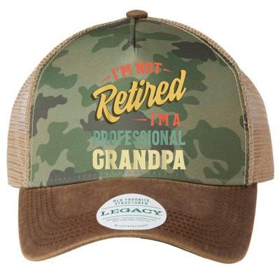 Grandpa Shirts For Funny Fathers Day Retired Grandpa Legacy Tie Dye Trucker Hat