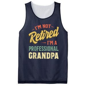 Grandpa Shirts For Funny Fathers Day Retired Grandpa Mesh Reversible Basketball Jersey Tank