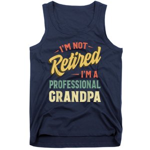 Grandpa Shirts For Funny Fathers Day Retired Grandpa Tank Top