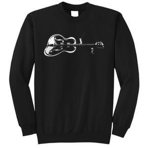 Guitarist Shark Fish Angler Fishing I Funny Guitar Player Sweatshirt