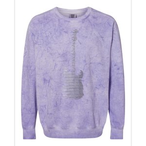 Guitar Shirts For Men Women Musician Guitarist Music Gift Colorblast Crewneck Sweatshirt