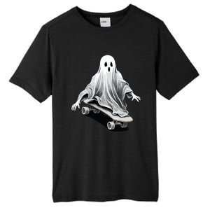 Ghost Skateboard Funny Skateboarding Lazy Halloween Costume Funny Gift Tall Fusion ChromaSoft Performance T-Shirt