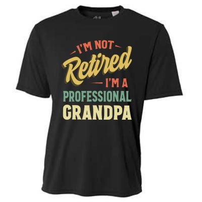 Grandpa Shirts For Men Funny Fathers Day Retired Grandpa Cooling Performance Crew T-Shirt