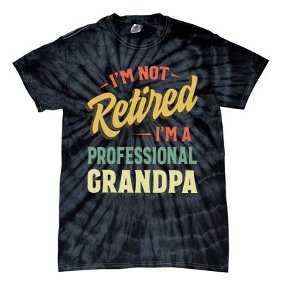 Grandpa Shirts For Men Funny Fathers Day Retired Grandpa Tie-Dye T-Shirt