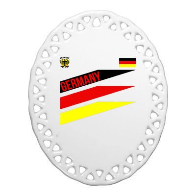 Germany Shirtjersey Flagsoccerfootball T Ceramic Oval Ornament