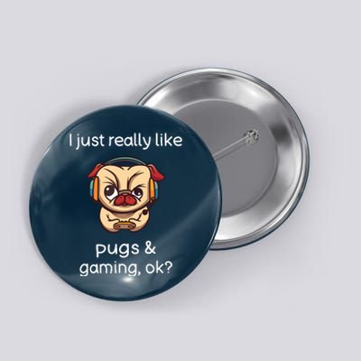 Gamer Shirts Funny Pug Lover Video Games Dog Pug Gaming Button