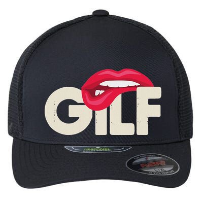 Gilf Sarcastic Funny Saying Grandmother Grandfather Flexfit Unipanel Trucker Cap