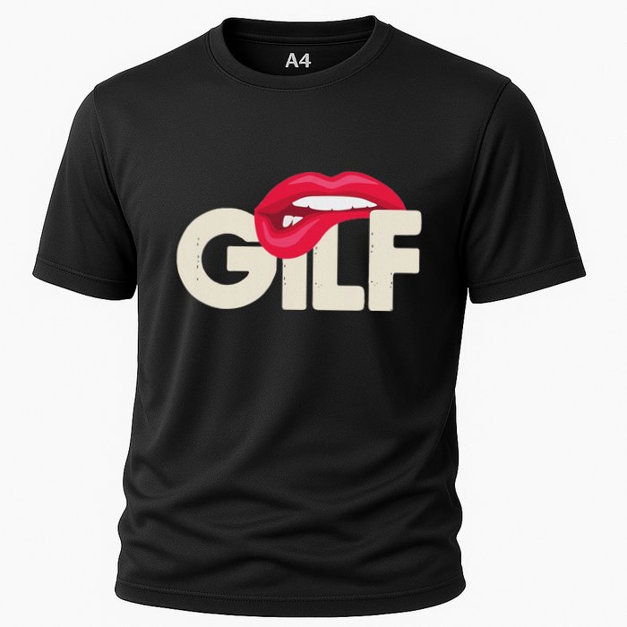 Gilf Sarcastic Funny Saying Grandmother Grandfather Cooling Performance Crew T-Shirt
