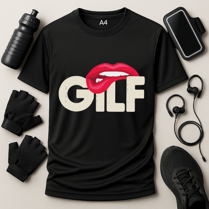 Gilf Sarcastic Funny Saying Grandmother Grandfather Cooling Performance Crew T-Shirt