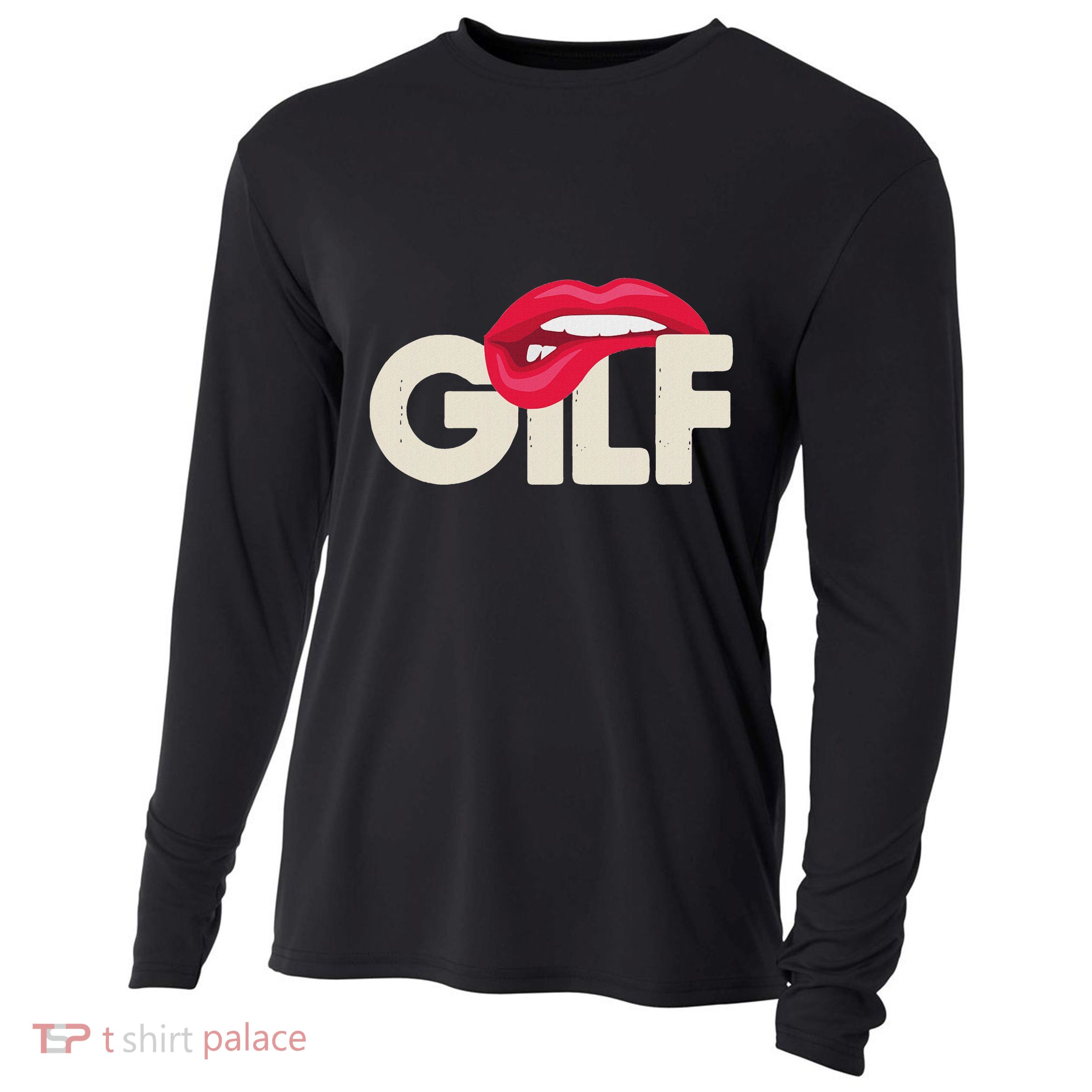 Gilf Sarcastic Funny Saying Grandmother Grandfather Cooling Performance Long Sleeve Crew