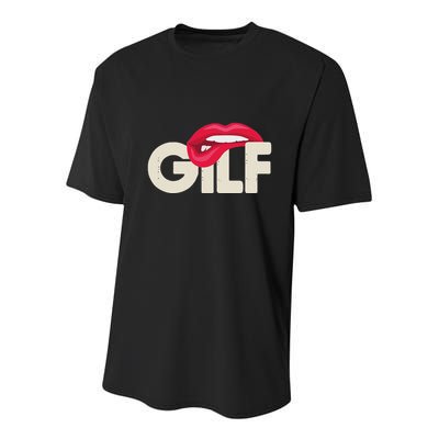 Gilf Sarcastic Funny Saying Grandmother Grandfather Youth Performance Sprint T-Shirt