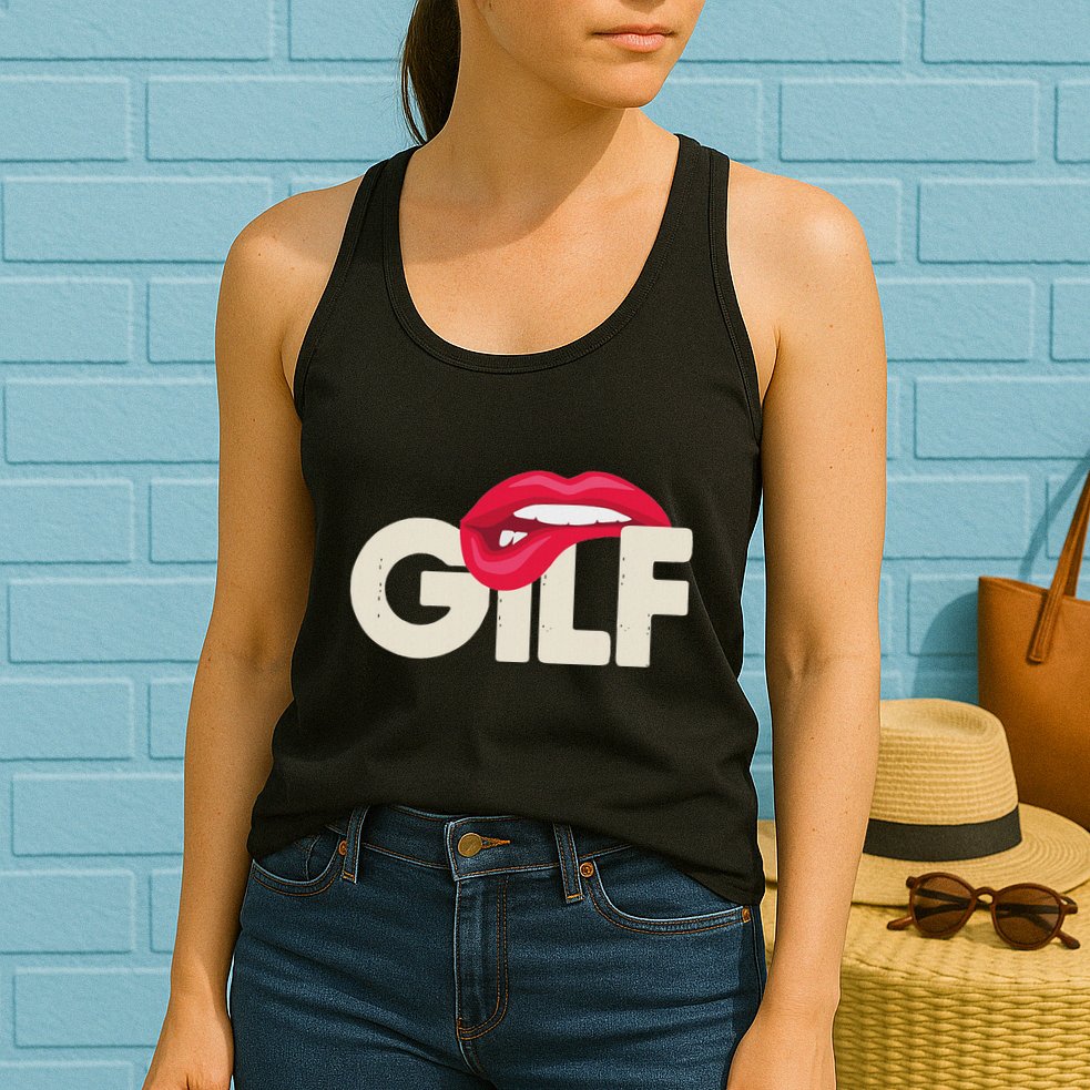 Gilf Sarcastic Funny Saying Grandmother Grandfather Womens Tank Top