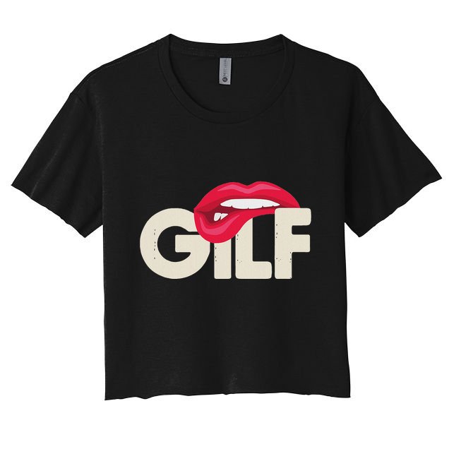 Gilf Sarcastic Funny Saying Grandmother Grandfather Crop Top